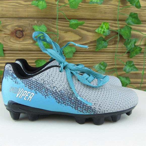 DSG Boys Cleats Shoes Gray Synthetic Lace Up Size T 10 Medium - Picture 3 of 6